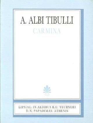 Albii Tibulli, aliorumque carminum libri tres (Αλβίου Τιβούλλου, ελεγείαι, βιβλία Α’-Γ’)