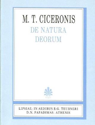 M. T. Ciceronis, de natura deorum (Μάρκου Τύλλιου Κικέρωνος, περί φύσεως των θεών)
