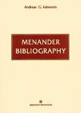 Menander bibliography