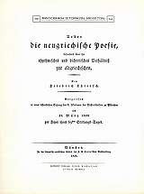 Über die neugriechische poesie