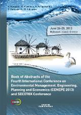 Book of Abstracts of the 4th International Conference on Environmental Management, Engineering, Planning and Economics (CEMEPE 13) and SECOTOX Conference
