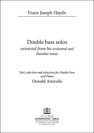 FRANZ JOSEPH HAYDN – Double Bass Solos extracted from his Orchestral and Chamber Music